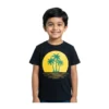 Black Tropical Palm Silhouette T-Shirt