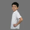 Bright White Essential Short-Sleeve Button-Up Shirt – Classic White Collared Smart Casual Shirt with Contrast Placket