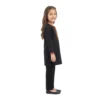 Black Embroidered Tunic & Trousers 2-Piece Set
