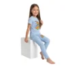 Baby Blue Rainbow Butterfly & Flowers 2-Piece Outfit