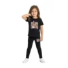 Black "Sassy Little Soul" Retro Graphic 2-Piece Set
