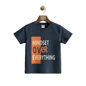 Navy Mindset Over Everything Graphic T-Shirt
