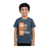 Half-Sleeve Mindset Over Everything Graphic T-Shirt featuring “Mindset Over Everything” graphics (Model Image 1) Navy Mindset Over Everything Graphic T-Shirt