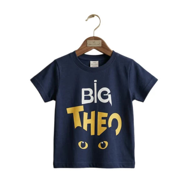 Navy Big Theo Character Graphic T-Shirt