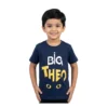 Navy Big Theo Character Graphic T-Shirt