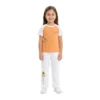 Orange & White Sunflower Print 2-Piece Set