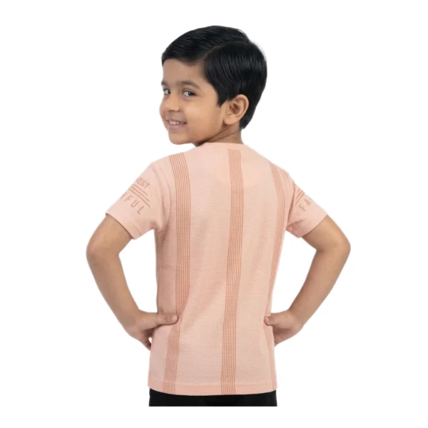 Peach Ribbed Honest Faithful Graphic T-Shirt