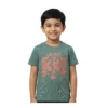 Pine Green Striped "33" Graphic T-Shirt