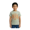 Pine Green Striped "33" Graphic T-Shirt