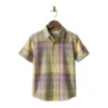 Multicolor Pastel Check Half-Sleeve Casual Shirt