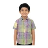 Multicolor Pastel Check Half-Sleeve Casual Shirt