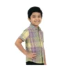 Multicolor Pastel Check Half-Sleeve Casual Shirt