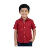 Royal Crimson Solid half-sleeve casual shirt (Model Image 1) Royal Crimson Solid Half-Sleeve Casual Shirt