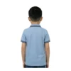 Sky Blue Tipped Polo Shirt with Chest Patch