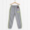 Kids' Quilted Jogger Trousers – Elastic Waist Sweatpants with Contrast Side Piping, Side Pockets & Cuffed Ankles (Multiple Colors)