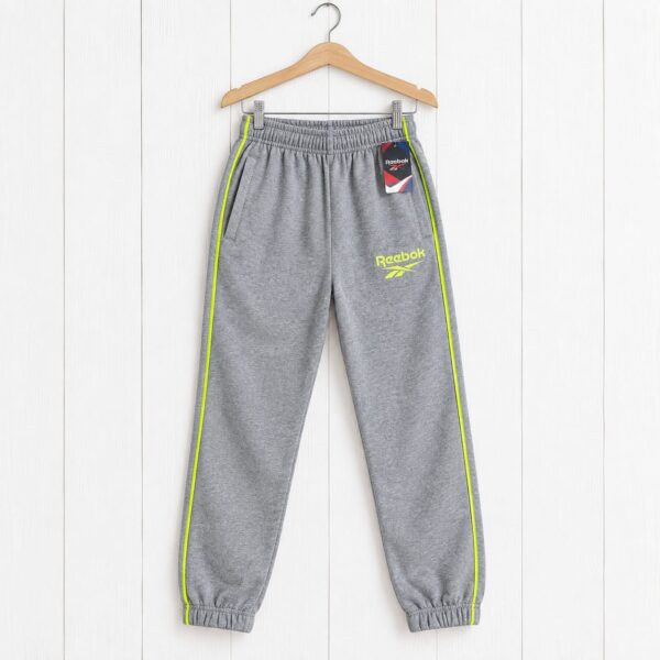 Kids' Quilted Jogger Trousers – Elastic Waist Sweatpants with Contrast Side Piping, Side Pockets & Cuffed Ankles (Multiple Colors)