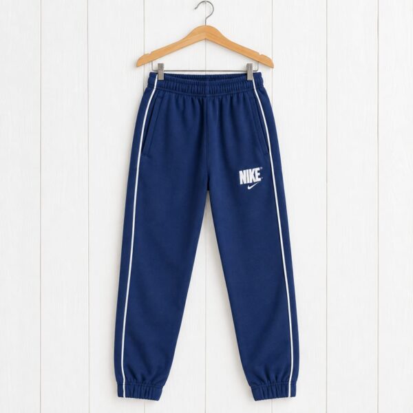 Kids' Quilted Jogger Trousers – Elastic Waist Sweatpants with Contrast Side Piping, Side Pockets & Cuffed Ankles (Multiple Colors)