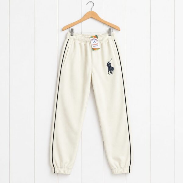 Kids' Quilted Jogger Trousers – Elastic Waist Sweatpants with Contrast Side Piping, Side Pockets & Cuffed Ankles (Multiple Colors)