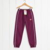 Kids' Quilted Jogger Trousers – Elastic Waist Sweatpants with Contrast Side Piping, Side Pockets & Cuffed Ankles (Multiple Colors)