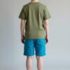 Olive Green & Teal Football Print 2-Piece Set