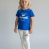 WhatsApp Image 2026-10-03 at 1.14.19 PM (1) Sweet Strawberry Graphic T-Shirt & Leggings Set – Royal Blue Tee with Cream Leggings, Casual 2-Piece Outfit