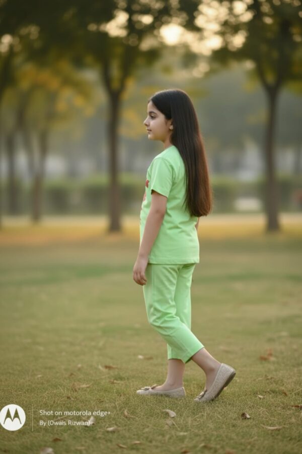 WhatsApp Image 2026-10-03 at 1.14.26 PM Lime Green Butterfly & Floral Print 2-Piece Set