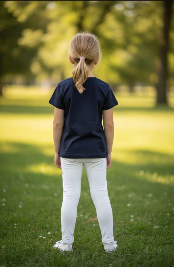 Navy & White Daisy Dragonfly Print 2-Piece Set