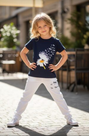 WhatsApp Image 2026-10-03 at 1.14.31 PM Navy & White Daisy Dragonfly Print 2-Piece Set